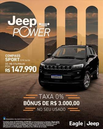 JEEP COMPASS 1.3 T270 TURBO FLEX SPORT AT6 JEEP COMPASS 1.3 T270 TURBO FLEX SPORT AT6